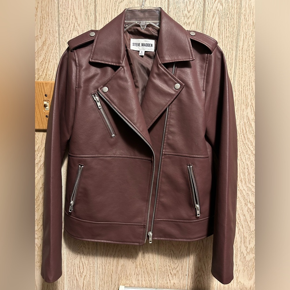 NWT Steve Madden faux leather jacket